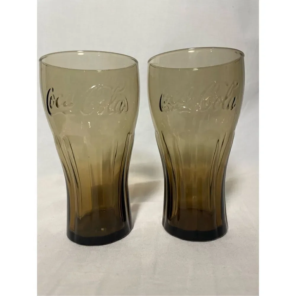Two Coca Cola glasses